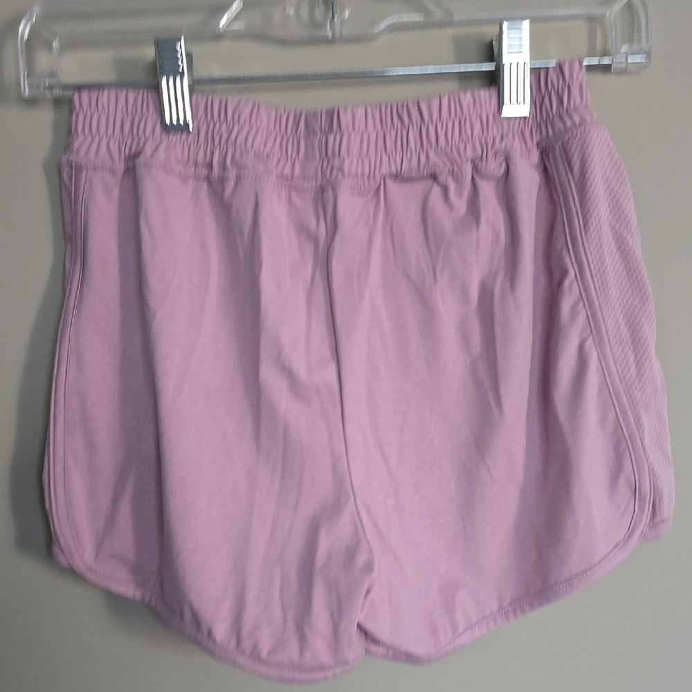 Kids Light Pink Athletic Shorts - Picture 3 of 3